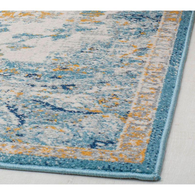 Rugs America Harper HY50C Fresh Chicory Transitional Vintage Ivory Area Rug for Dining Room Rug Neutral Rug Living Room Rug Kitchen, 2'6"x4'