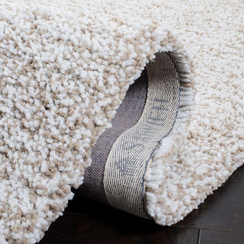 Ultimate Shag SGU211 Hand Tufted Indoor Area Rug - Sand/Ivory - 5'x8' - Safavieh.