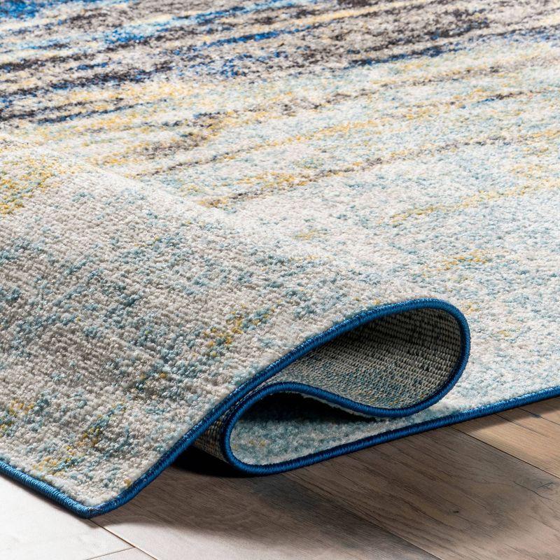 9'x12' Katharina Area Rug Green - nuLOOM: Stain-Resistant, Flat Pile, Nautical Style, Indoor Use, Machine Made