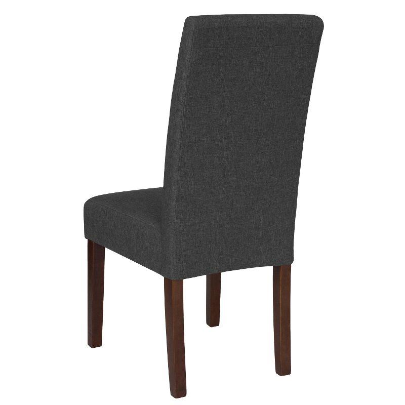 Flash Furniture Greenwich Series Upholstered Panel Back Mid-Century Parsons Dining Chairs