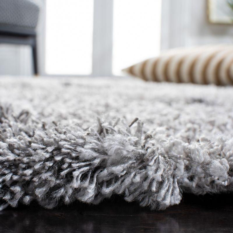 Horizon Shag 800 HZN890 Machine Made Area Rug - 5'x5' - Grey/Ivory - Safavieh