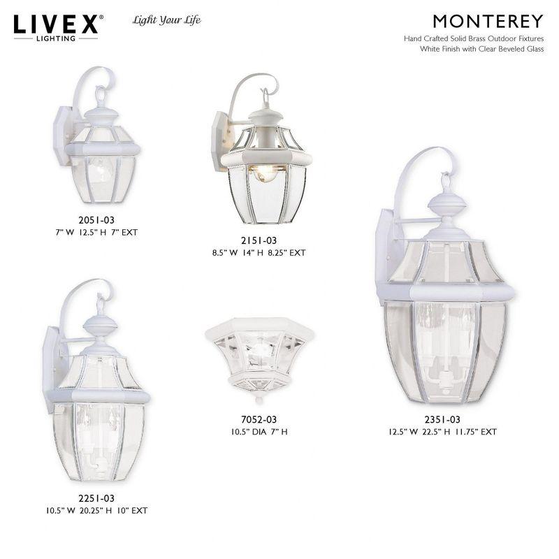 Livex Lighting Monterey 3 - Light Wall Light in  White