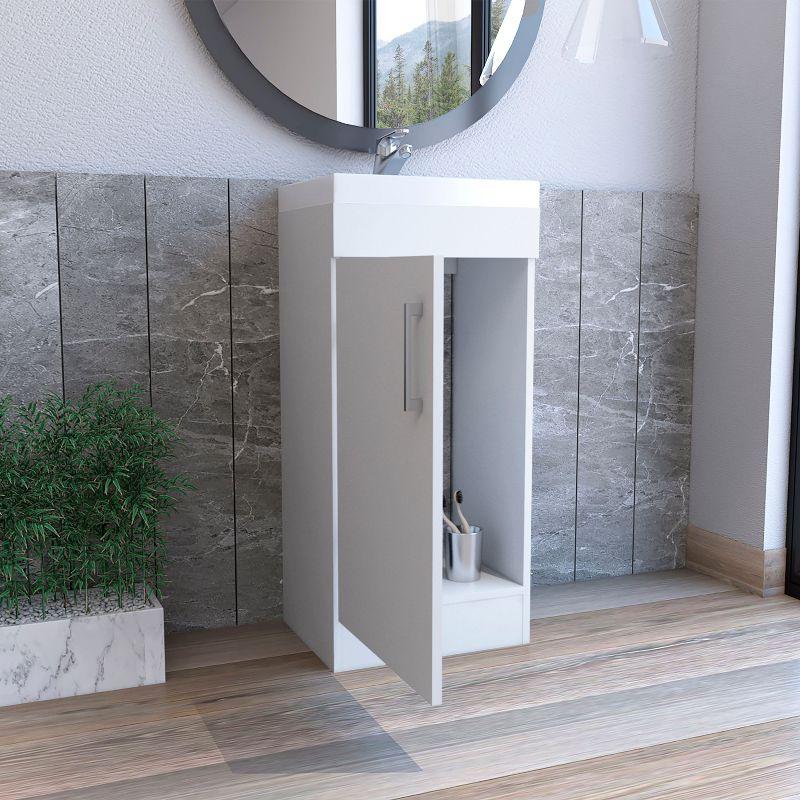 Depot E-Shop Bathroom Vanity, Single Door Cabinet