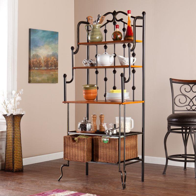 Saint Pierre Bakers Rack - KA0763 - Black/Brown - SEI