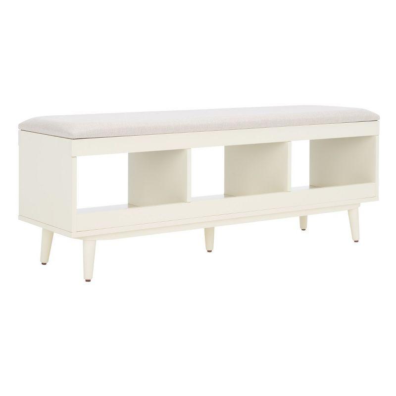 Cricket Open Shelf Bench W/ Cushion  - Safavieh