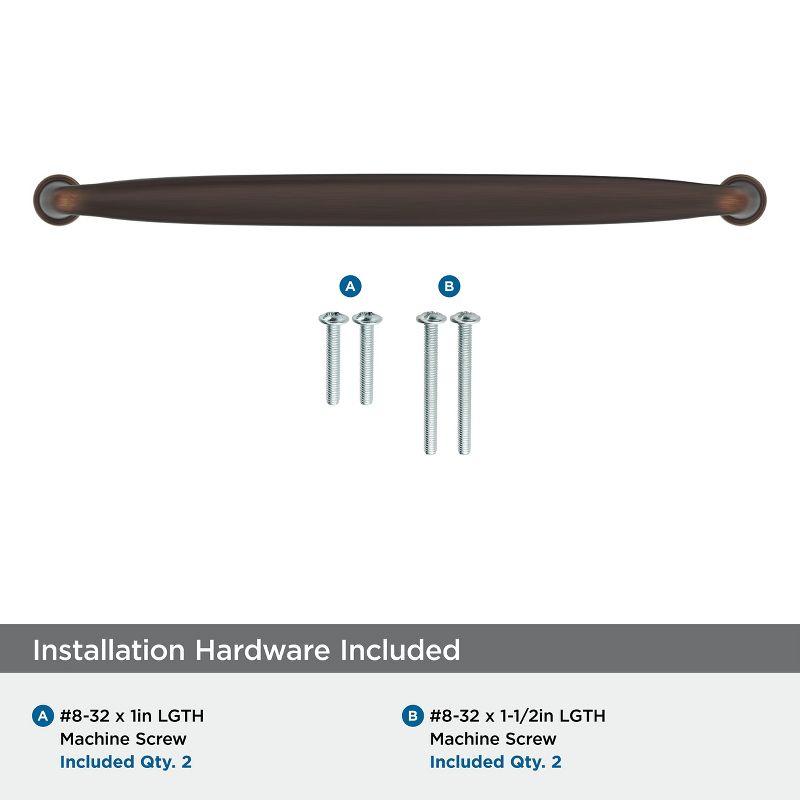 Amerock Kane 8-13/16 inch (224mm) Center-to-Center Oil-Rubbed Bronze Cabinet Pull