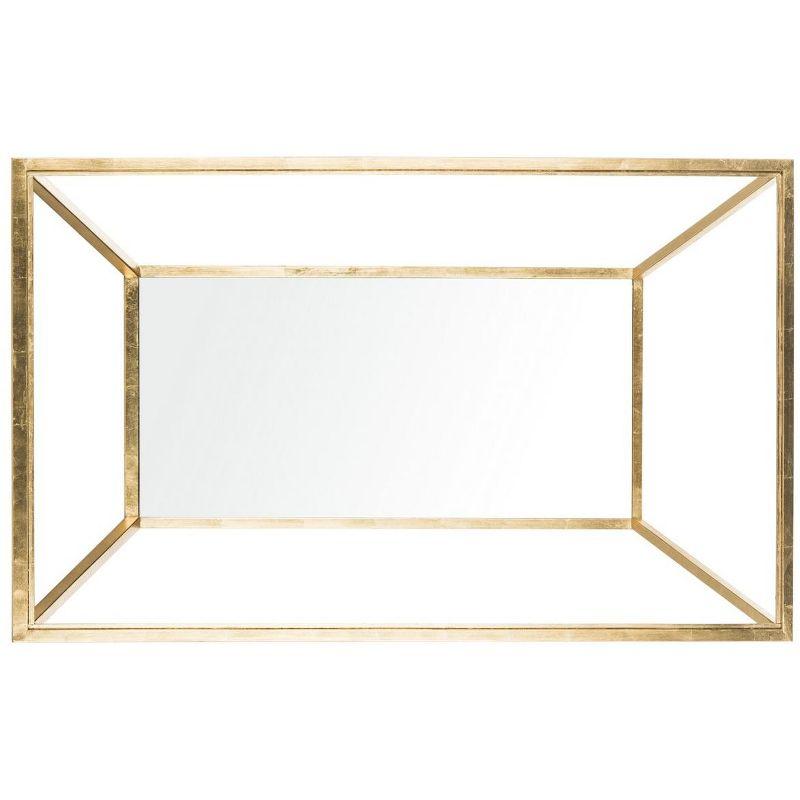 Allene Coffee Table - Gold/Clear - Safavieh