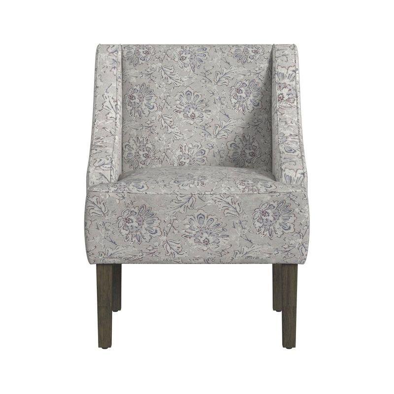 Classic Swoop Arm Chair Jacobean Print - HomePop