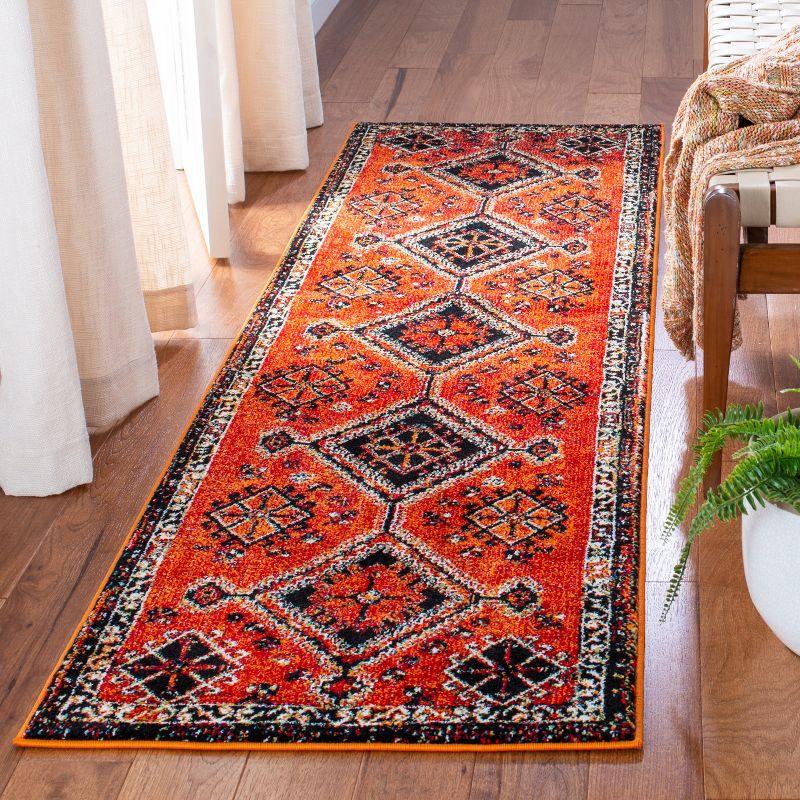 Vintage Hamadan VTH293 Power Loomed Runner Rug - Orange/Red - 2'3"x8' - Safavieh.
