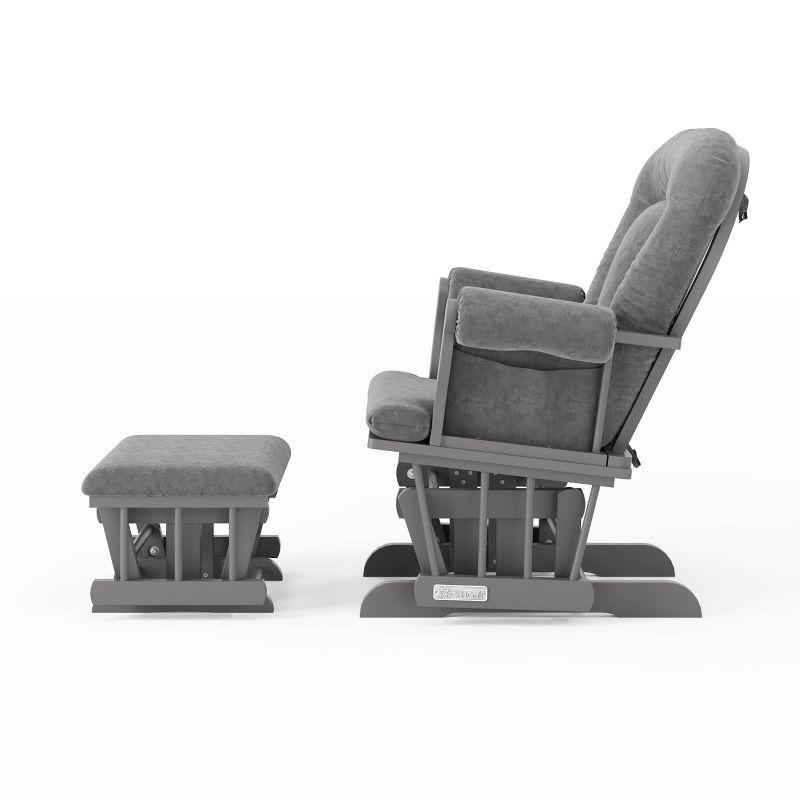 Child Craft Cozy Glider Rocker and Ottoman