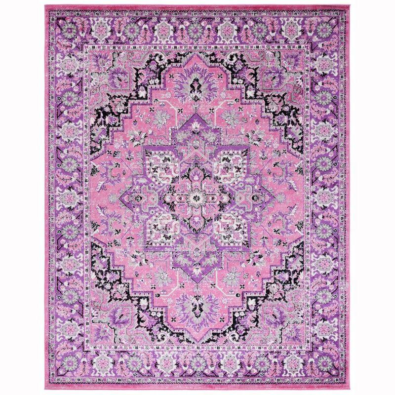 Skyler SKY126 Power Loomed Indoor Area Rug - Pink/Ivory - 8'x10' - Safavieh