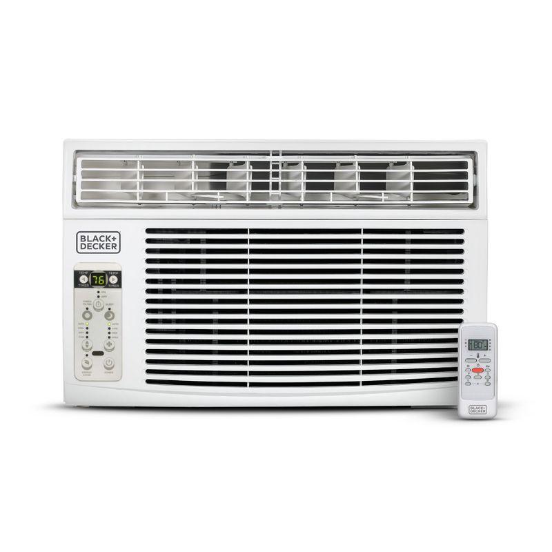 BLACK+DECKER 6000 BTU Window Air Conditioner Unit, AC Cools Up to 250 Square Feet, White