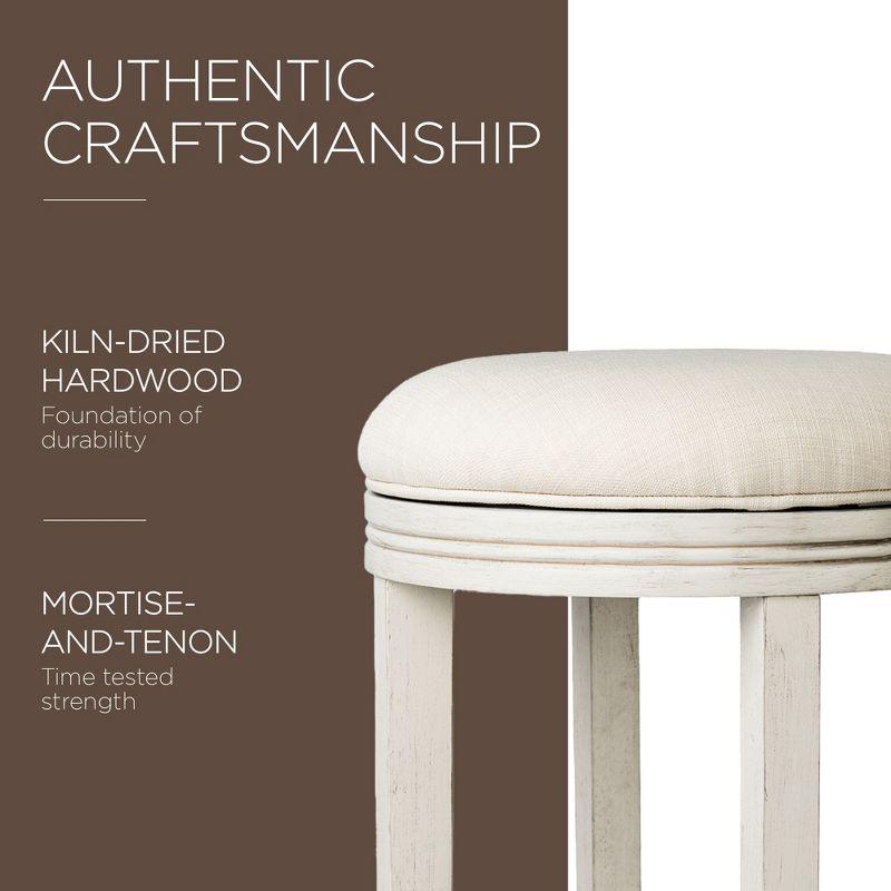 Maven Lane Maven Lane Eva Stool with Fabric Upholstery