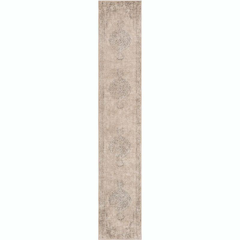 Unique Loom Portland Collection Area Rug - Woodburn (2' 2" x 12' Runner Ivory/Beige)