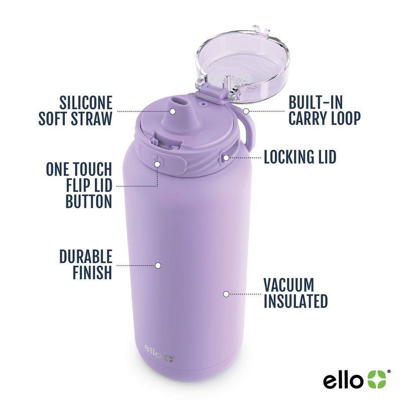 Ello Cooper 32oz Stainless Steel Water Bottle Purple