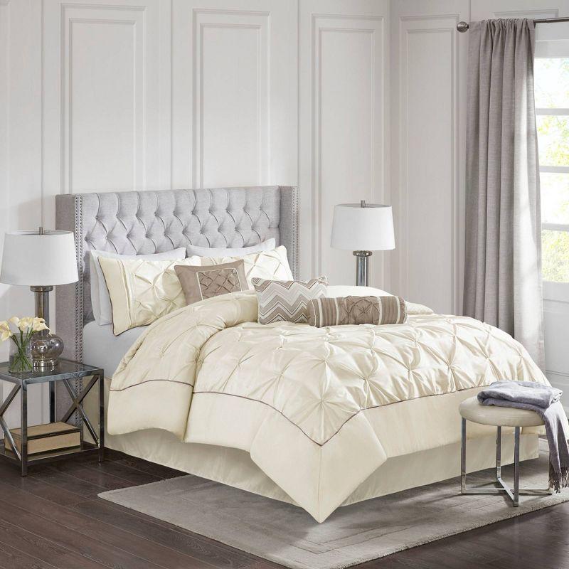 Madison Park Laurel 7 Piece Tufted Comforter Set