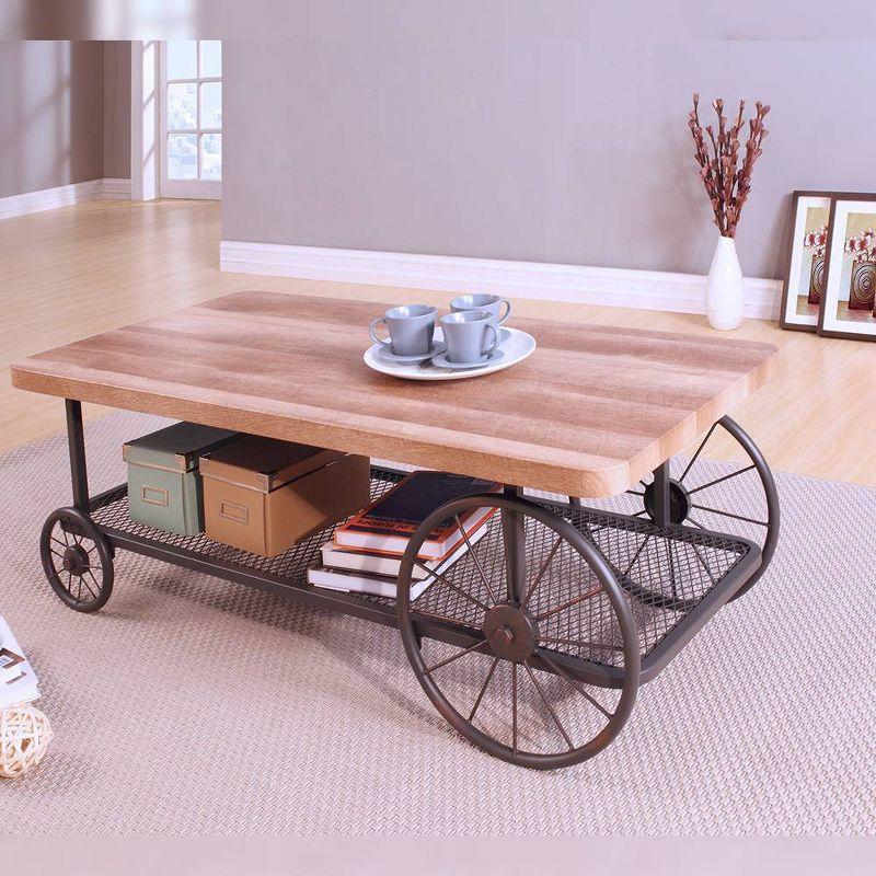 Acme Furniture Francie Coffee Table Oak/Antique Gray