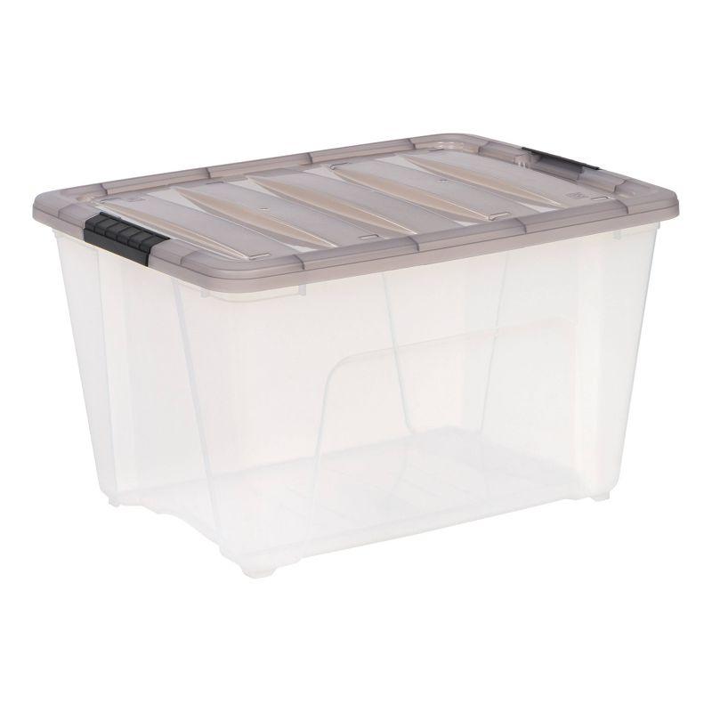 IRIS USA, Inc. Plastic Storage Box with Latching Lid in Clear & Reviews | Wayfair