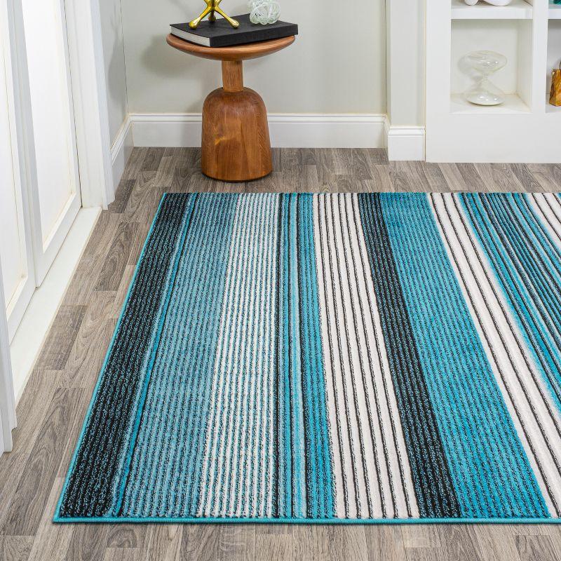 Duxbury Gradient Ticking Striped Area Rug - JONATHAN Y