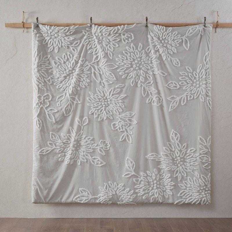 Kelly Clarkson Home Susie Tufted Cotton Chenille Floral Comforter Set