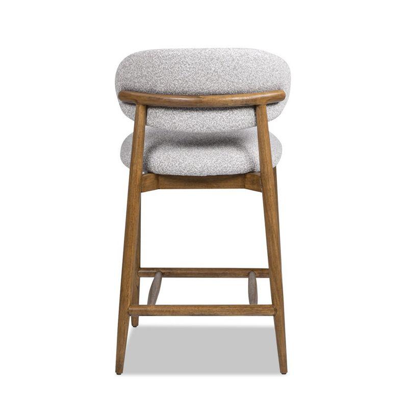Jennifer Taylor Home Locke 26.5" Modern Upholstered Counter Stool with Wood Frame