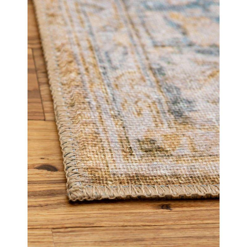 Unique Loom 3' 6 x 5' 6 Thaddeus Timeless Yellow Rectangle Area Rug