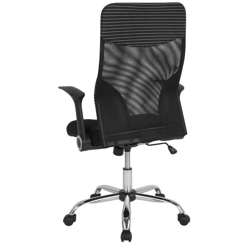 Jefferson High Back Ergonomic Office Chair with and White Contemporary Mesh Design