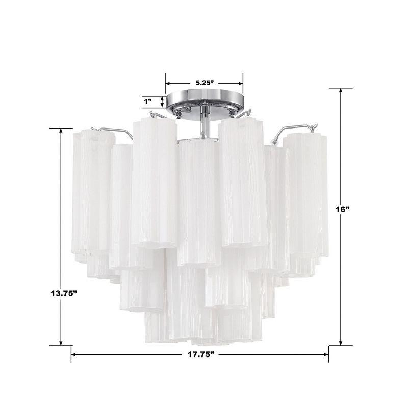 Crystorama Lighting Addis 4 - Light Flush Mount in  Polished Chrome