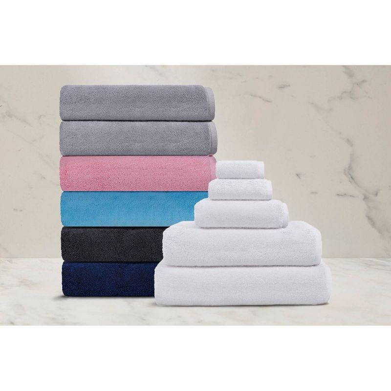 Depera Home 4pc Puresoft Turkish Washcloth Set Navy Blue