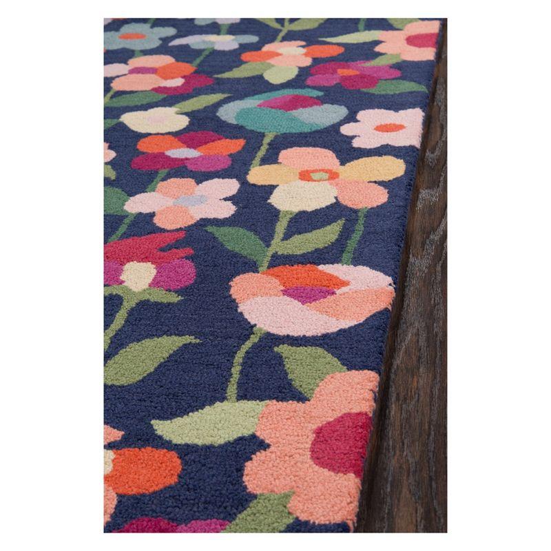 Floral Tufted Wool Rug