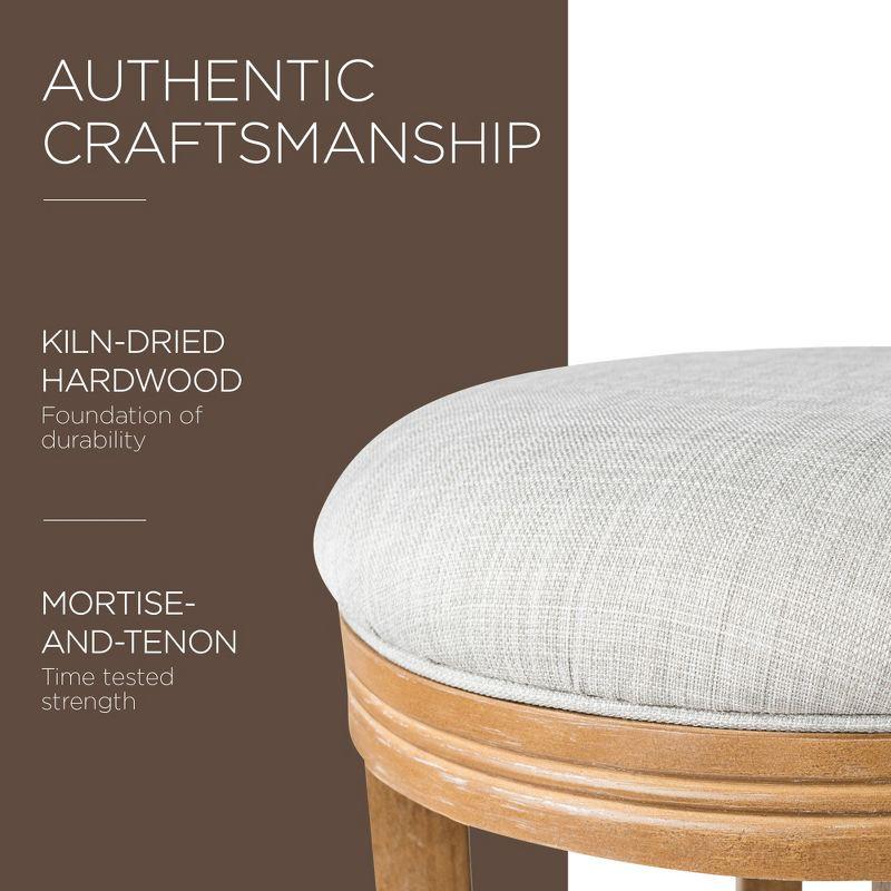 Maven Lane Maven Lane Eva Stool with Fabric Upholstery
