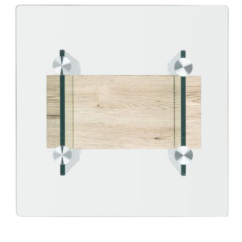 Kayley Glass Accent Table - ACC7001A - Natural/Glass - Safavieh