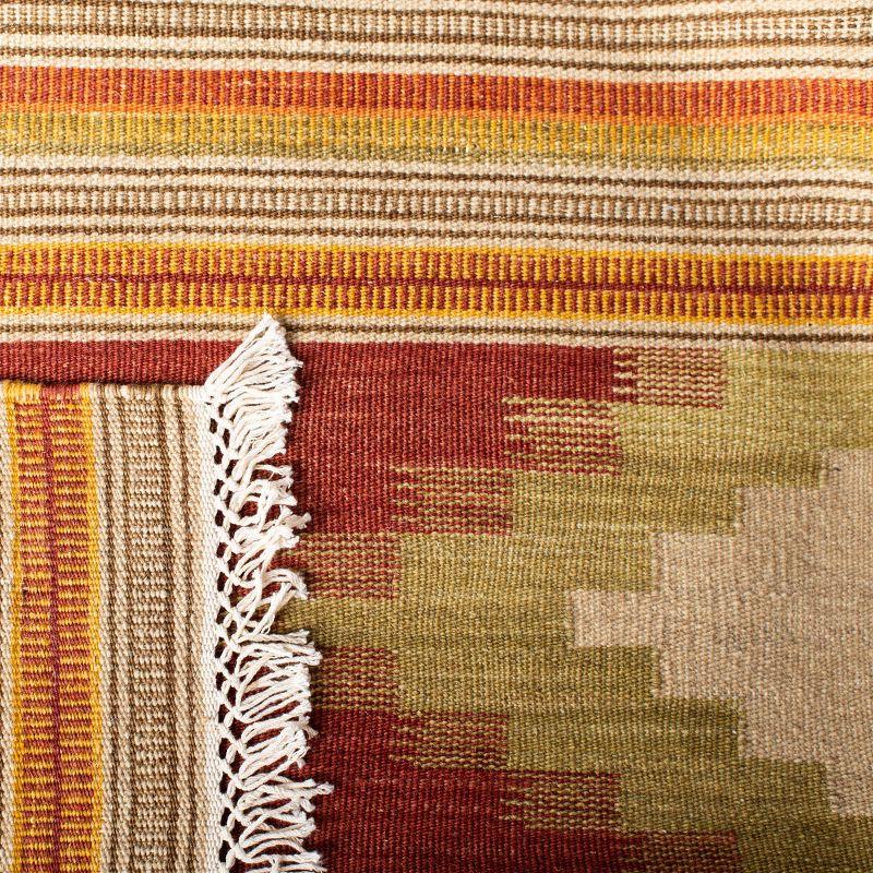 Kilim NVK177 Hand Woven Indoor Area Rug - Red/Multi - 5'x8' - Safavieh.