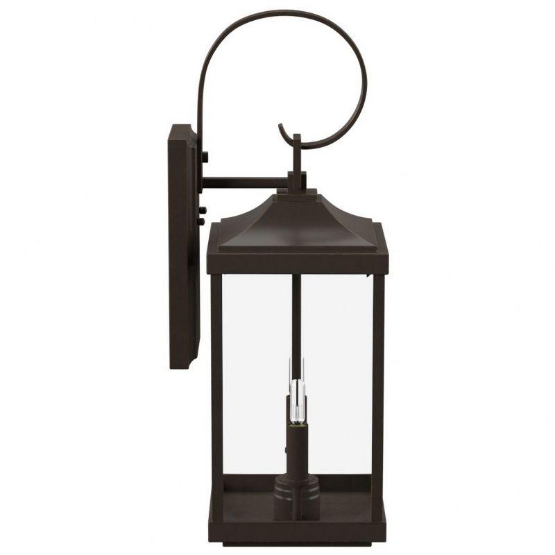 Antique Bronze Traditional 2-Light Outdoor Wall Lantern