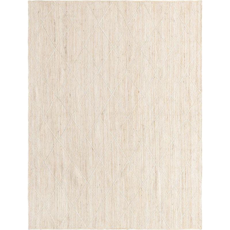 Unique Loom 8' 0 x 11' 0 Braided Jute Ivory Area Rug