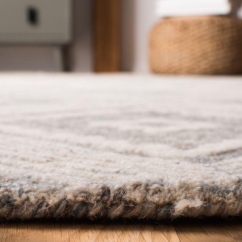 Abstract ABT347 Hand Tufted Area Rug - Ivory/Denim - 8'x10' - Safavieh .