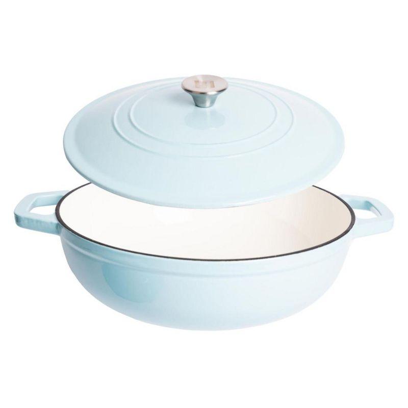 Lexi Home Lexi Home 5 qt. Enameled Cast Iron Round Braiser