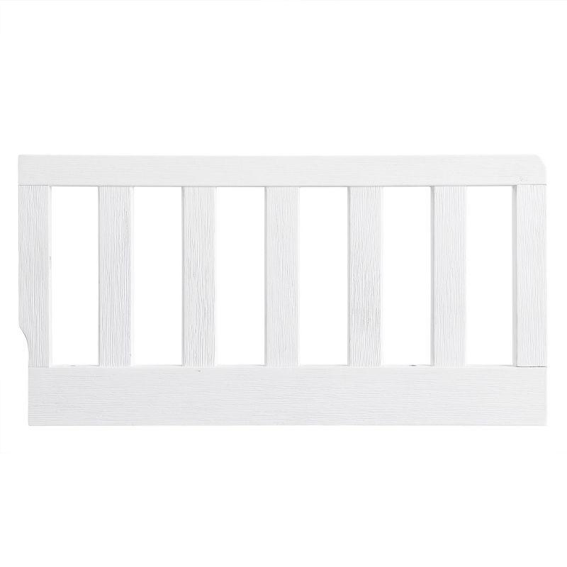 Rustic White Wood Toddler Bed Guard Rail