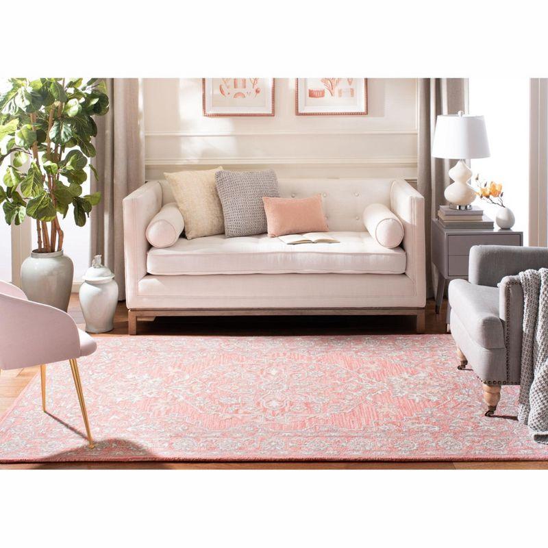 Micro-Loop MLP504 Hand Tufted Indoor Accent Rug - Pink/Ivory - 3'x5' - Safavieh