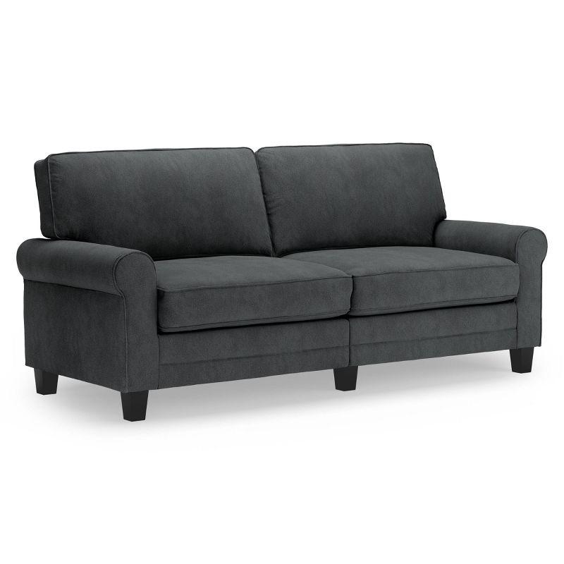 Serta Copenhagen 78" Rolled Arm Sofa, Easy Care Fabric, Soft Pillow Back, Pocket Coil Seat Cushions