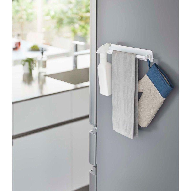 11.02" Magnetic Kitchen Dish Towel Hanger Rack Wall Mounted Towel Bar
