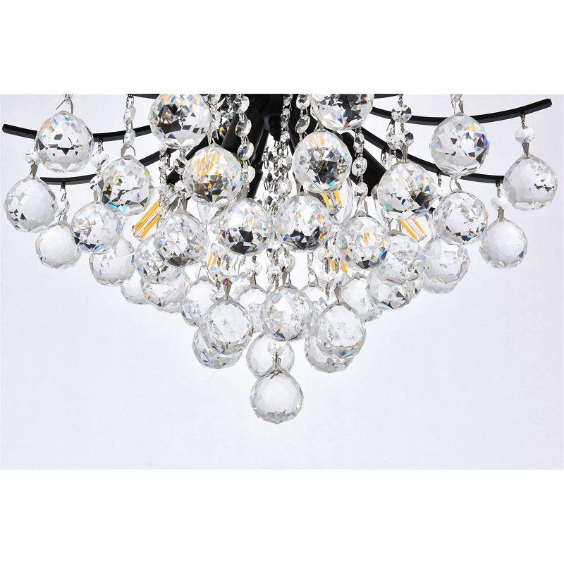 Elegant Lighting Toureg 16 inch black pendant