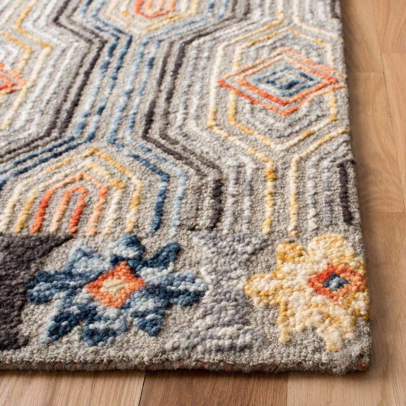 Trace 2 x 3 ft. Blue Hand-Tufted Wool Area Rug