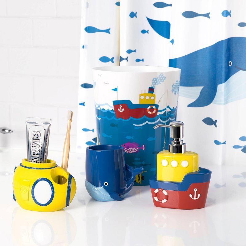 3pc Submarine Kids' Bath Accessories Set - Allure Home Creations