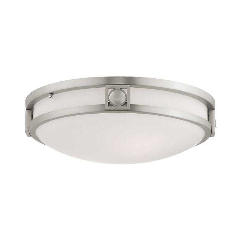 Livex Lighting Titania 2 - Light Flush Mount in  Brushed Nickel