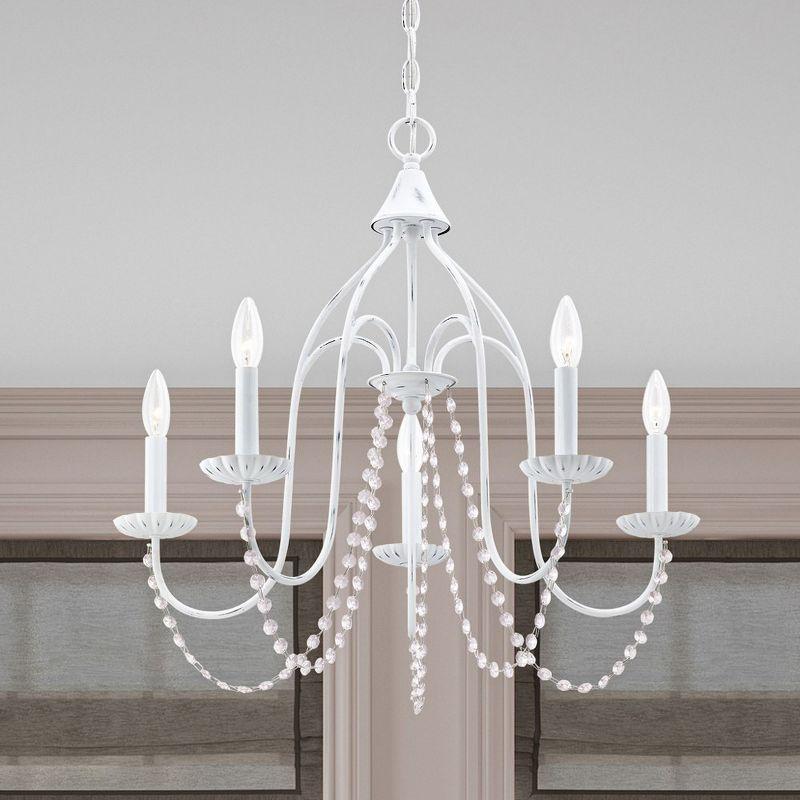 Livex Lighting Alessia 5 - Light Chandelier in  Antique White