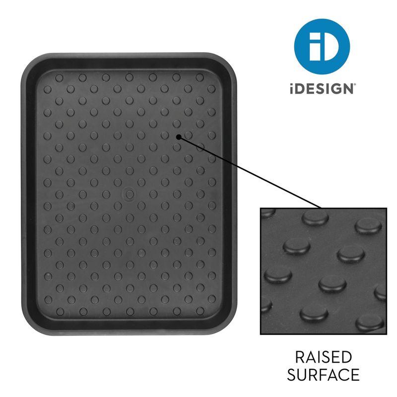 iDesign Plastic Under Sink Mat Tray - 2 Pack, 17" x 13" x 2", Black