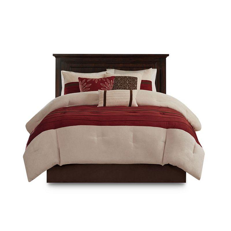 Madison Park Palmer Microsuede 7 Piece Comforter Set