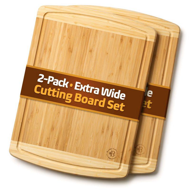 Bambusi Bamboo Wood Premium Cutting Board Set