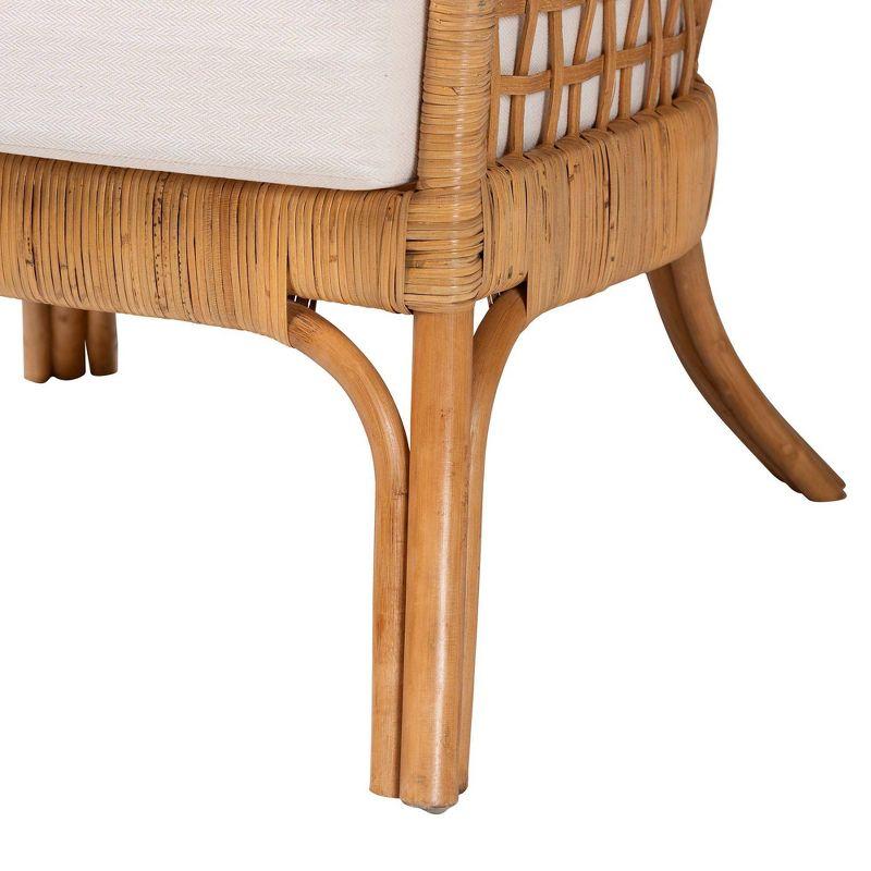 bali & pari Regina Rattan Arm Chair Light Honey